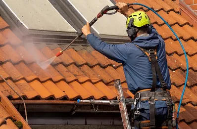 Démoussage et hydrofuge de toiture à Magné